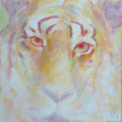 Tigers eye Painting