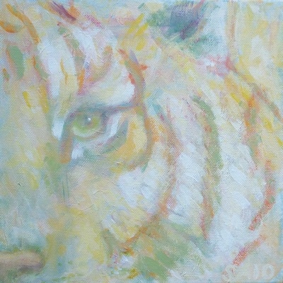 Tigers eye Painting