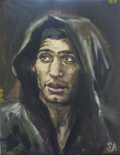 Amir Khan Portrait in Acrylics